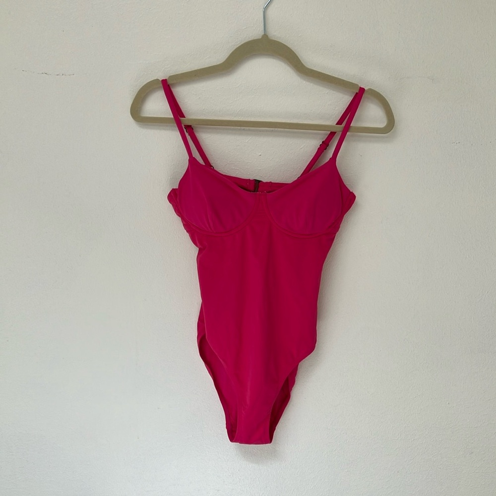 Andie Hot Pink One-Piece Swimsuit